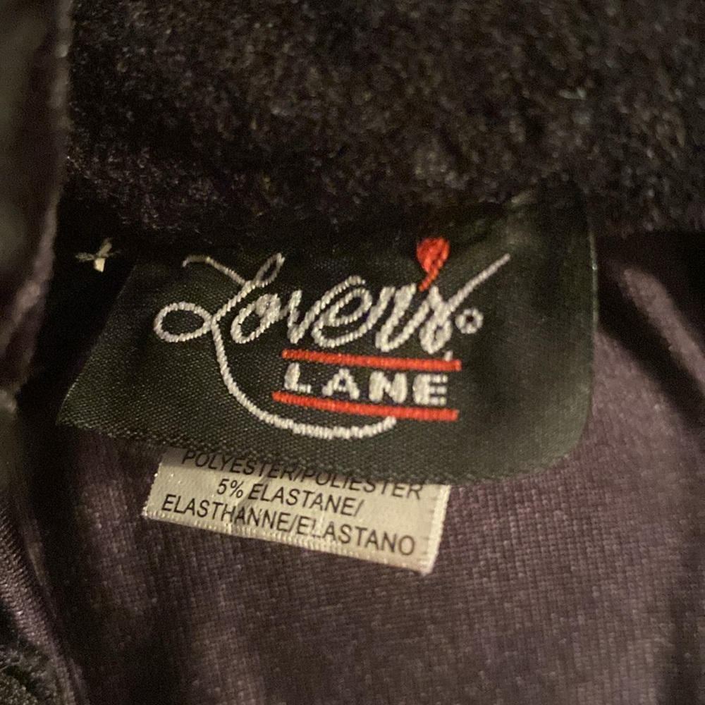 Lovers lane brand velvet corset. Back hooks and push up bra inside - Picture 12 of 15